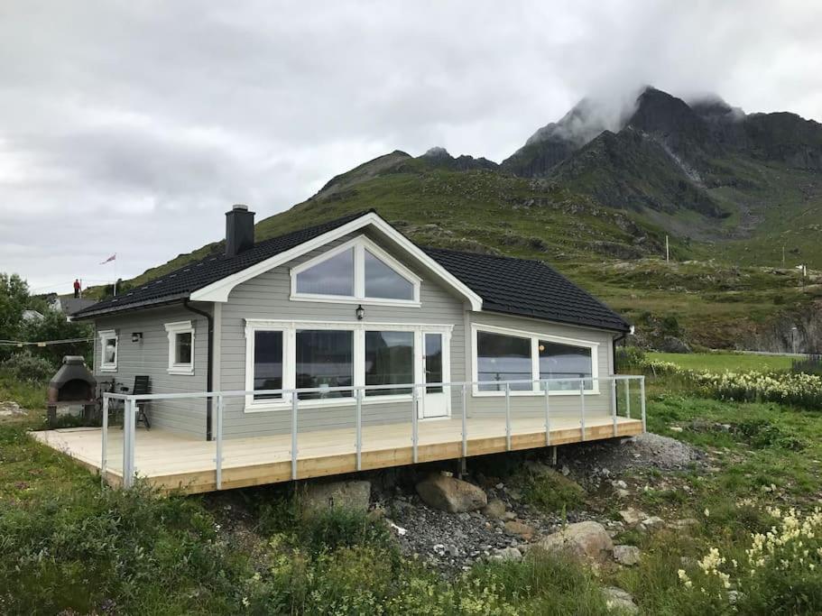 Hytte Ved Sjoen Napp Bagian luar foto