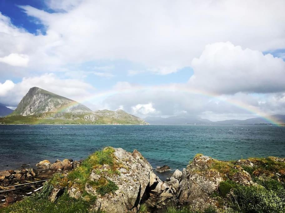 Hytte Ved Sjoen Napp Bagian luar foto